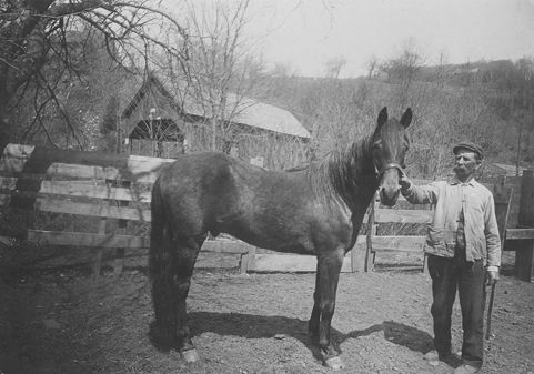 Charles L Booth and Horse